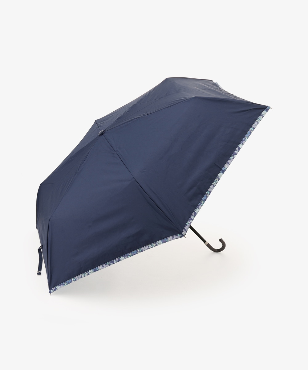 日傘（折りたたみ・長傘・晴雨兼用） 内側小花晴雨兼用折りたたみ傘 日傘