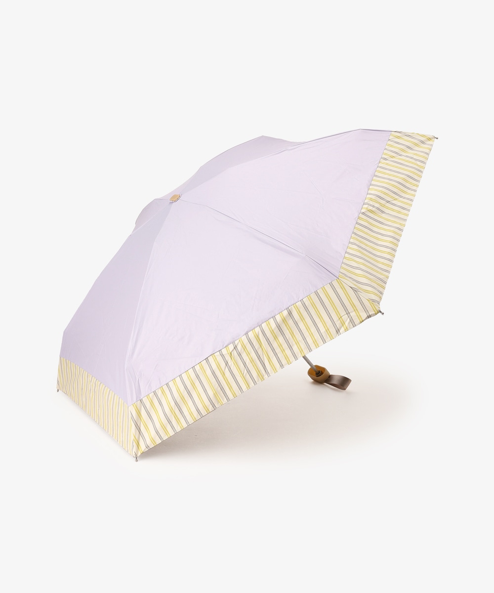 日傘（折りたたみ・長傘・晴雨兼用） ストライプ晴雨兼用5段折りたたみ傘 日傘