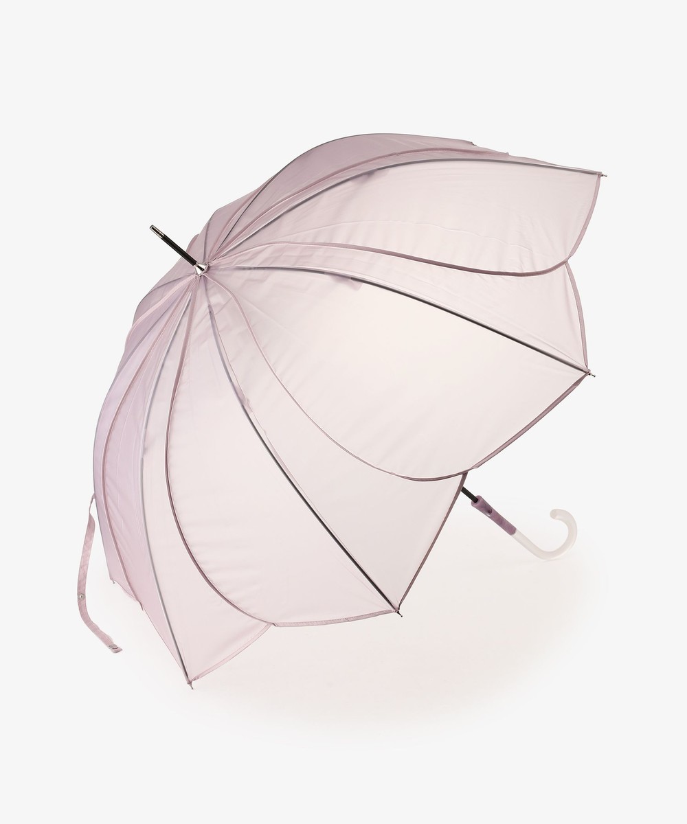 雨傘 パウダリーフローラルビニル傘