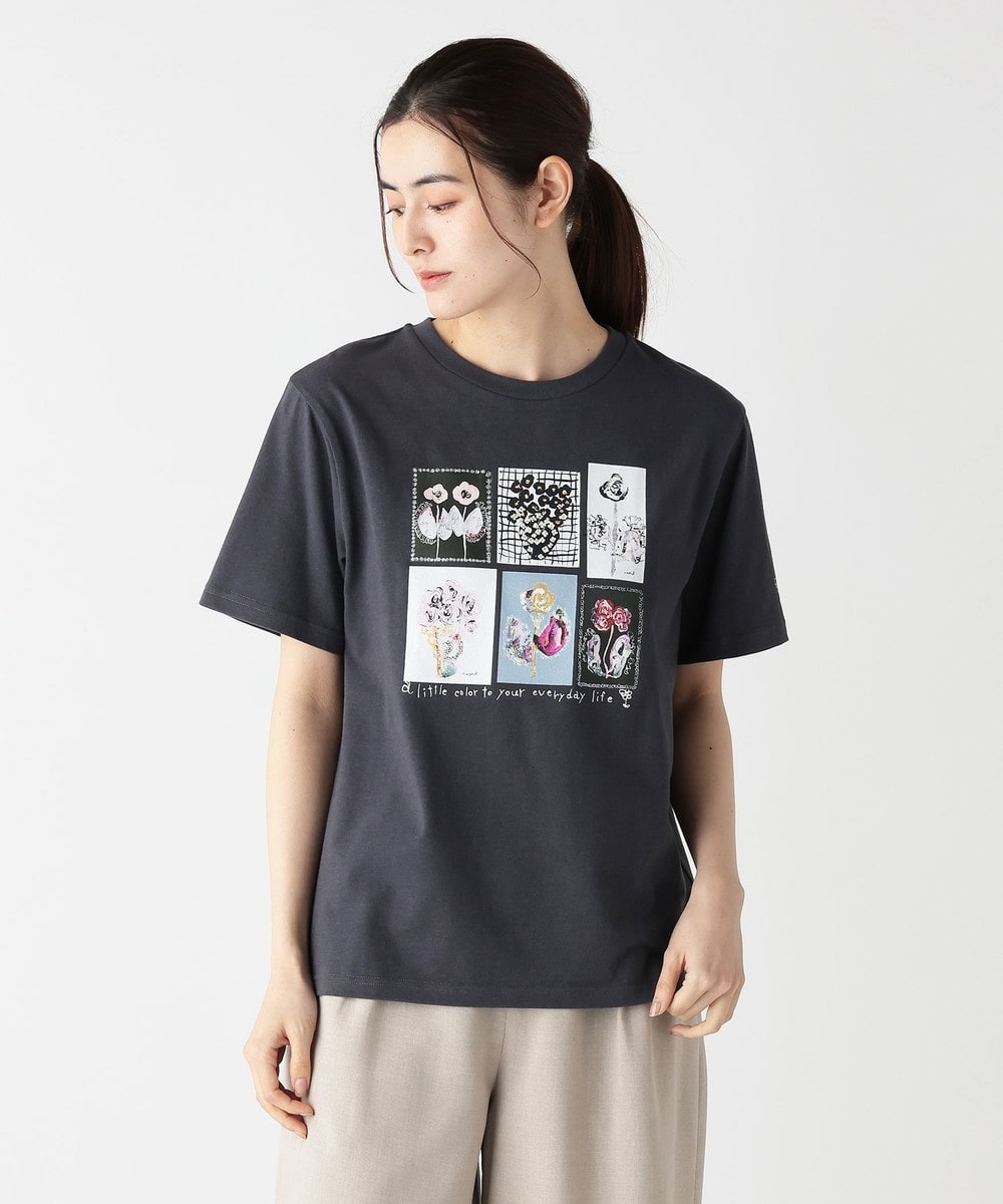 Tシャツ・カットソー ミドルＴシャツ/Typography/maya Shibasaki