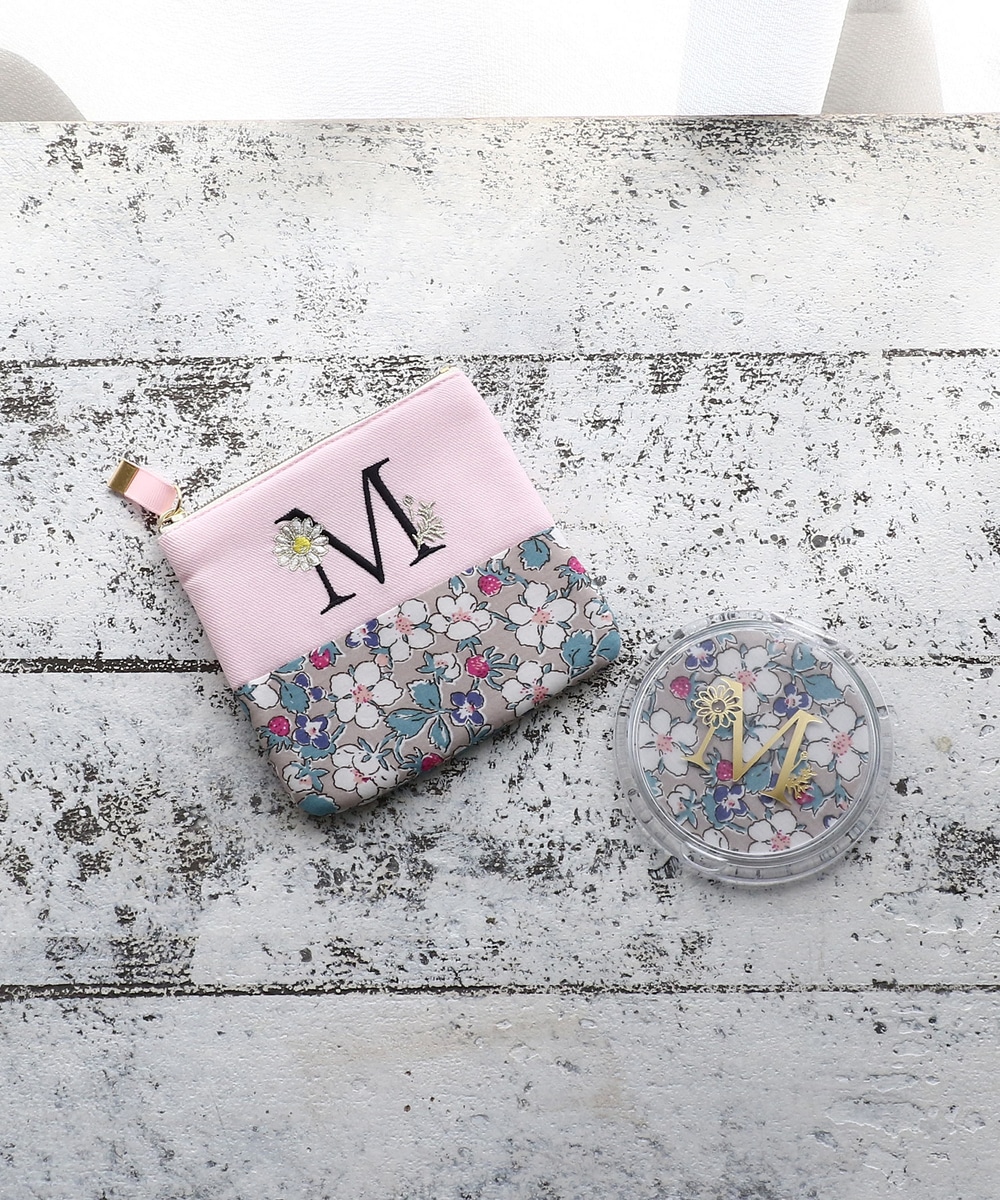 リバティプリント イニシャルケース入りミラー バス ビューティー アフタヌーンティー公式通販サイト