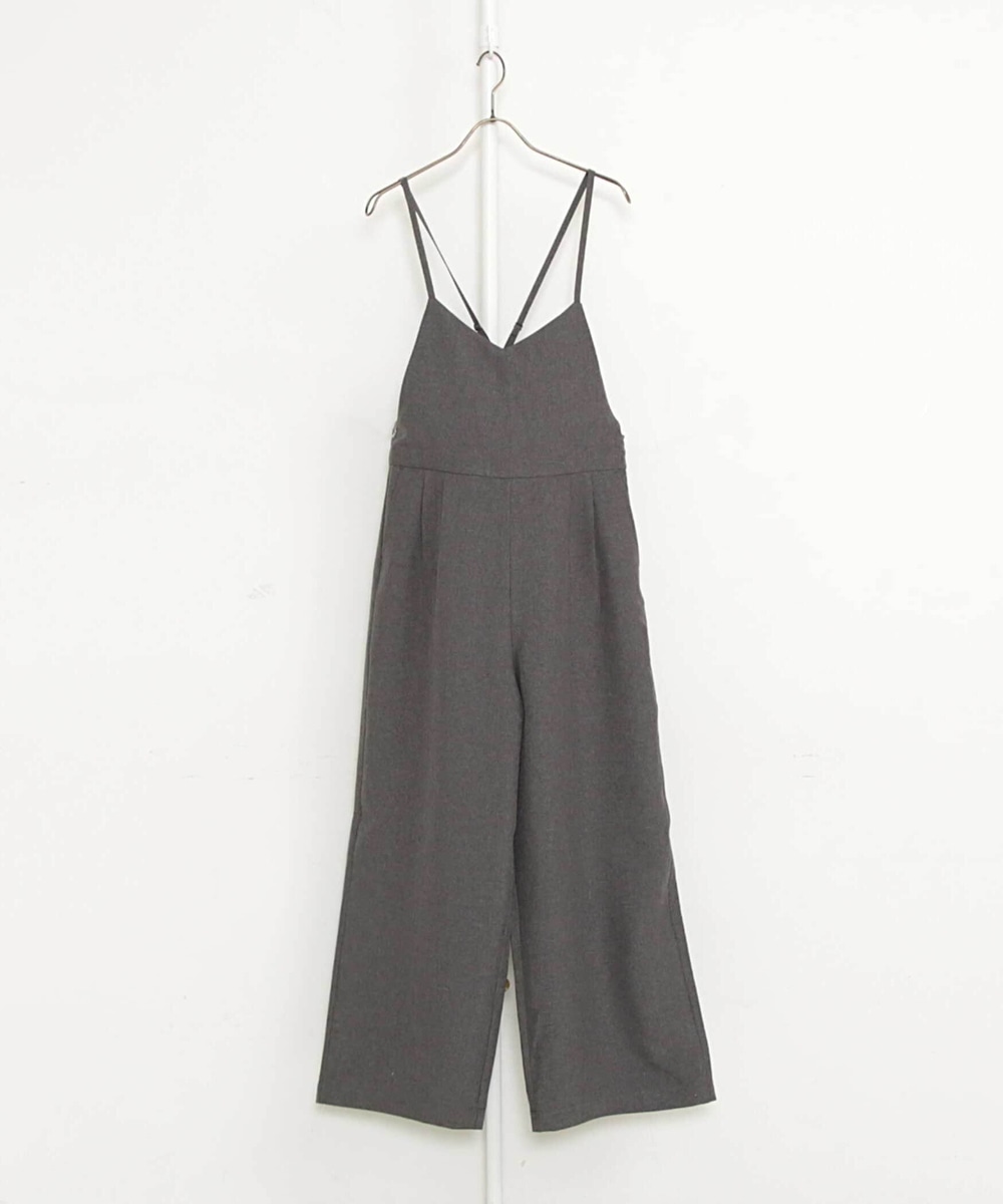 麻調合繊vネックサロペット ウェア アフタヌーンティー リビング公式通販サイト