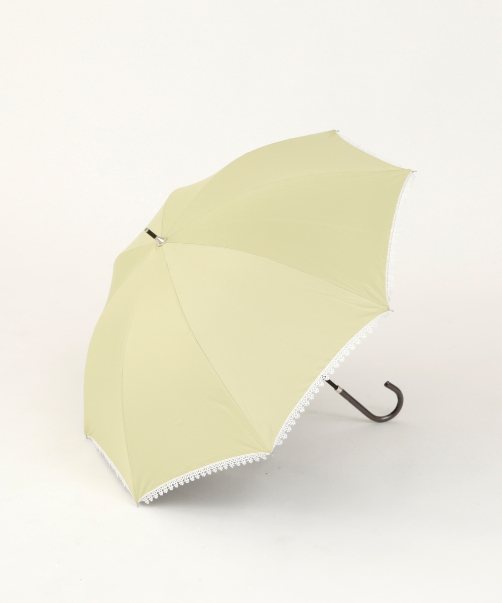 日傘（折りたたみ・長傘・晴雨兼用） プチフラワーレース晴雨兼用長傘 日傘