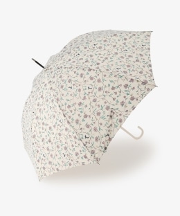 フラワープリント長傘 雨傘