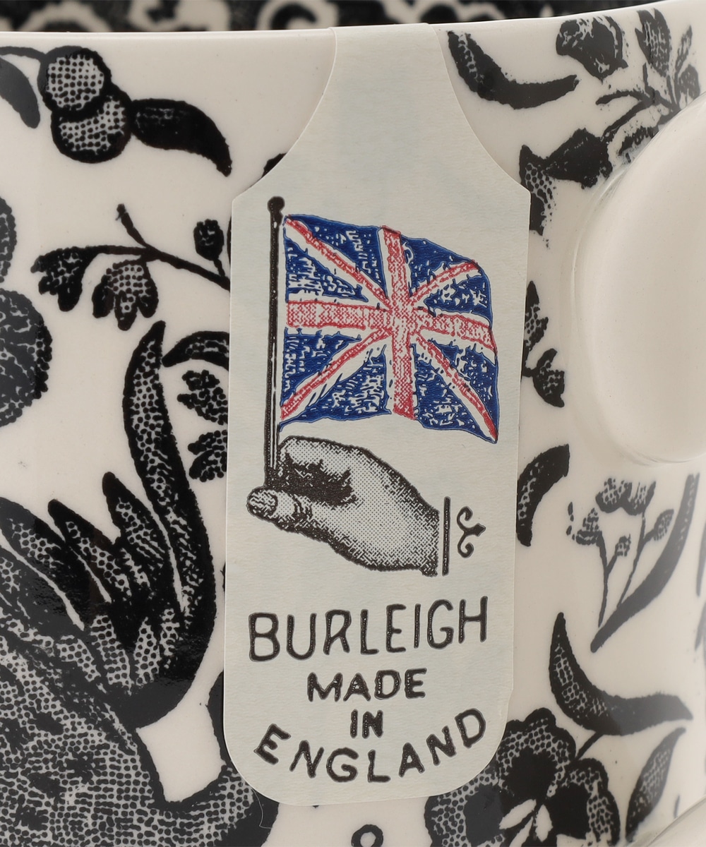 マグカップ/ブラックリーガルピーコック/Burleigh | アフタヌーン