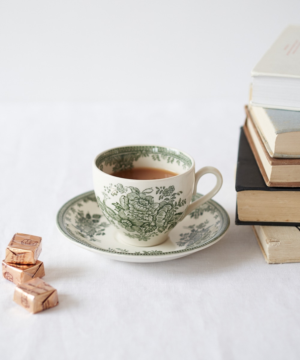 Burleigh バーレイ アフタヌーンティAF カップ&ソーサー イギリス食器 Burleigh ブルーアジアティックフェザンツ カップ