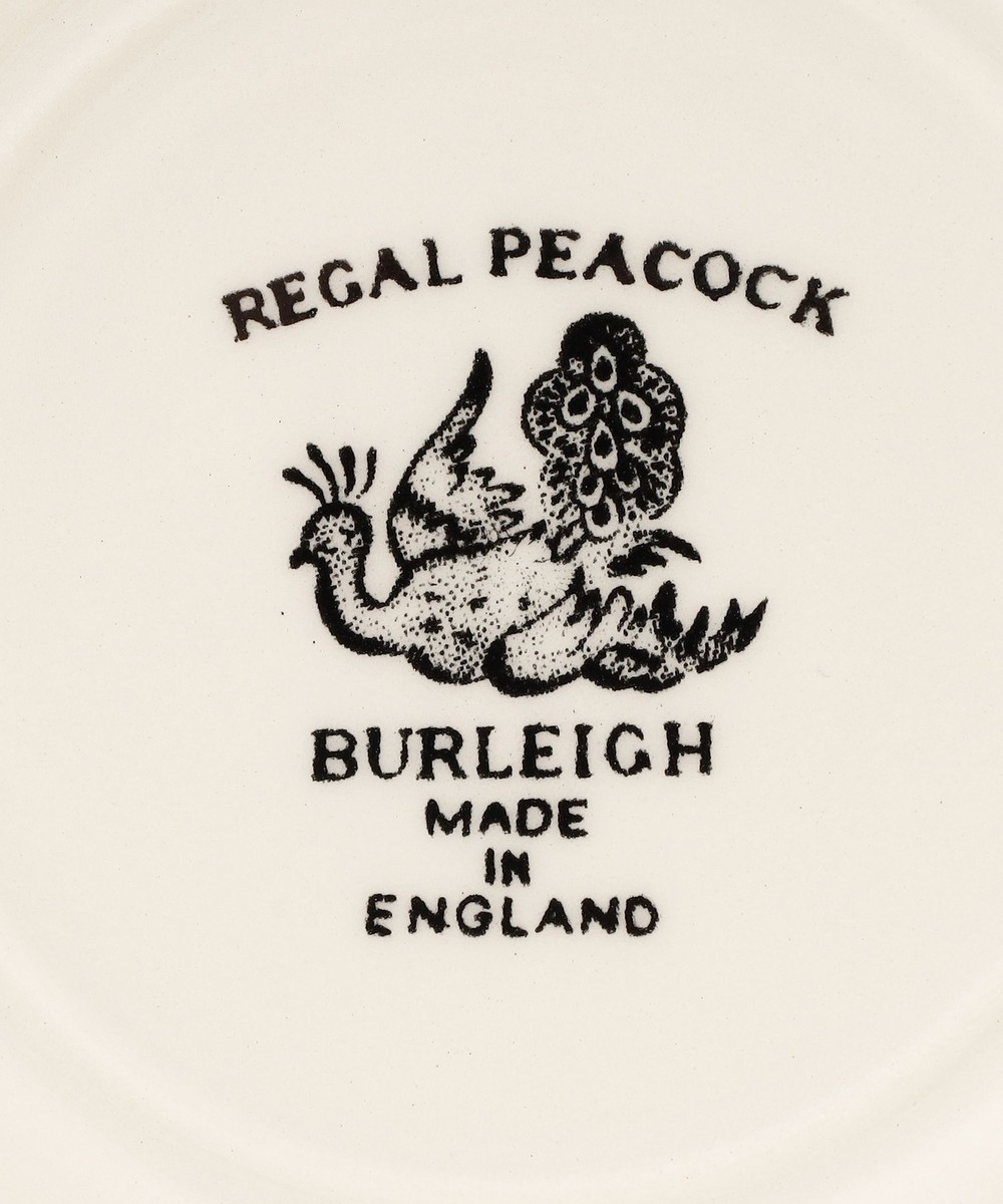 プレート 17.5cm/ブラックリーガルピーコック/Burleigh | アフタヌーン