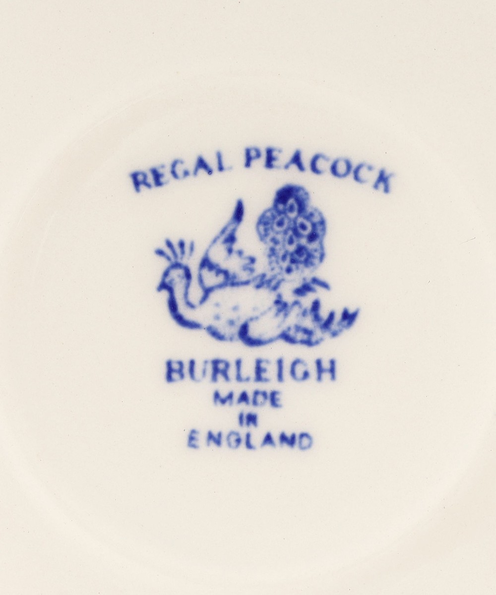 カップ&ソーサー/ブルーリーガルピーコック/Burleigh | アフタヌーン