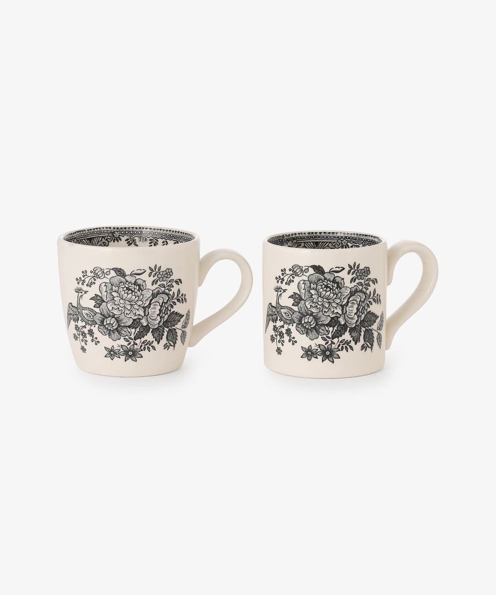 マグカップ 284ml ブラックアジアティックフェザンツ/Burleigh