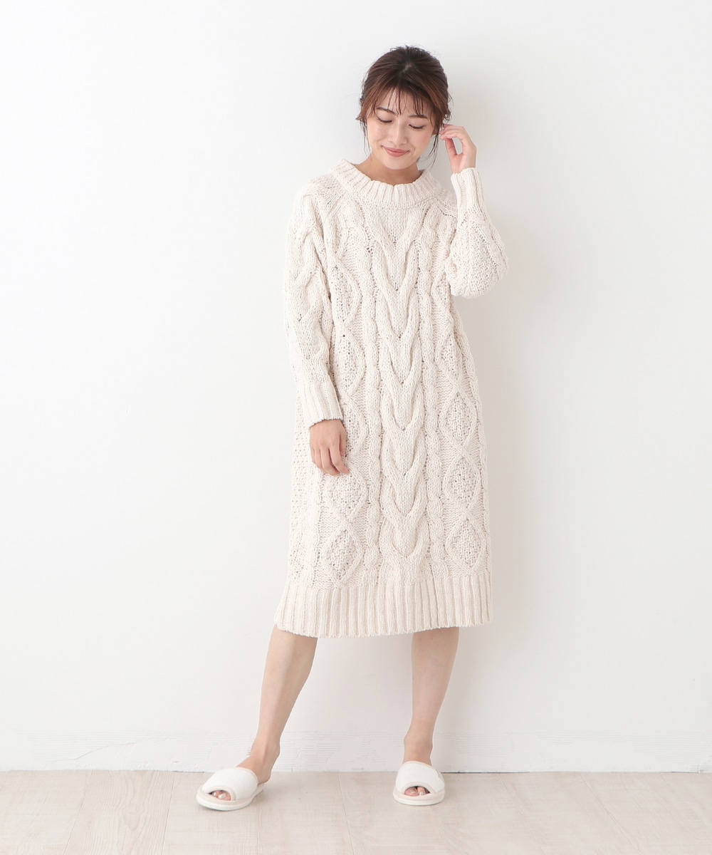 マットモールケーブルニットワンピース ファブリック アフタヌーンティー公式通販サイト