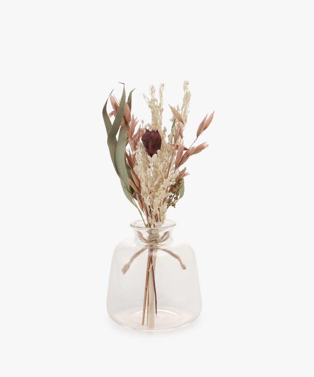 Dry Flower Into The Round-Vase/ドライフラワー&フラワーベースセット