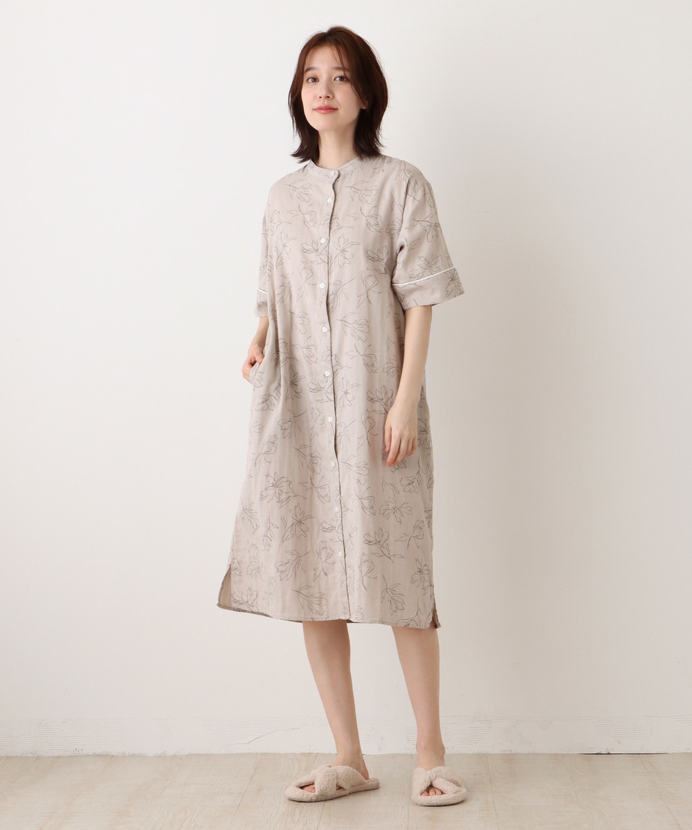 ラインフラワーワンピースパジャマ ウエア アフタヌーンティー公式通販サイト
