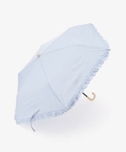 フリル晴雨兼用折りたたみ傘 日傘