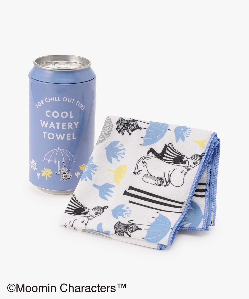 フェイスタオル・バスタオル クールウォータリー缶入りタオル/Moomin×Afternoon Tea