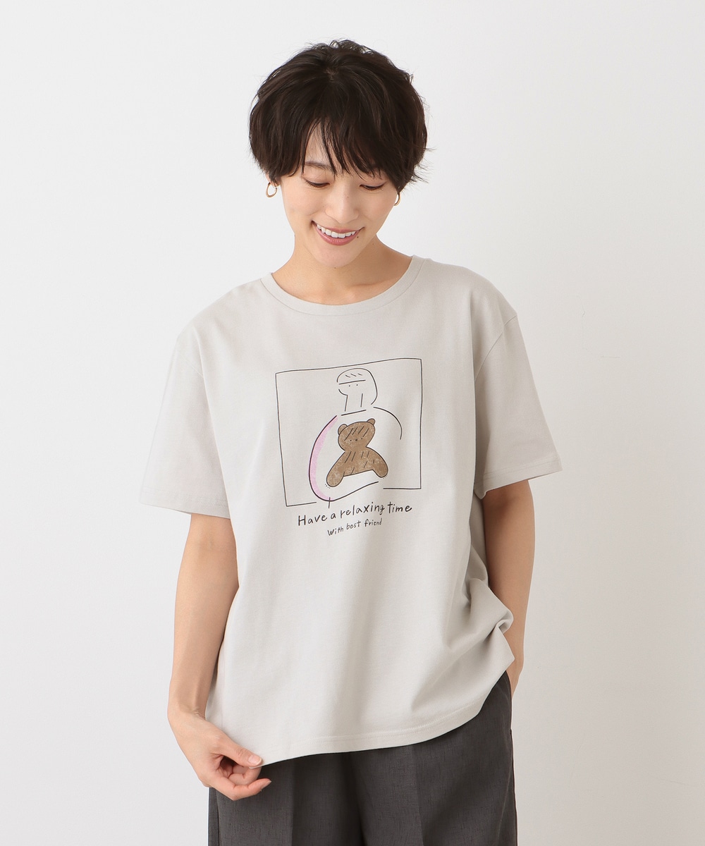 Tシャツ・カットソー ワイドTシャツ/くま/killdisco