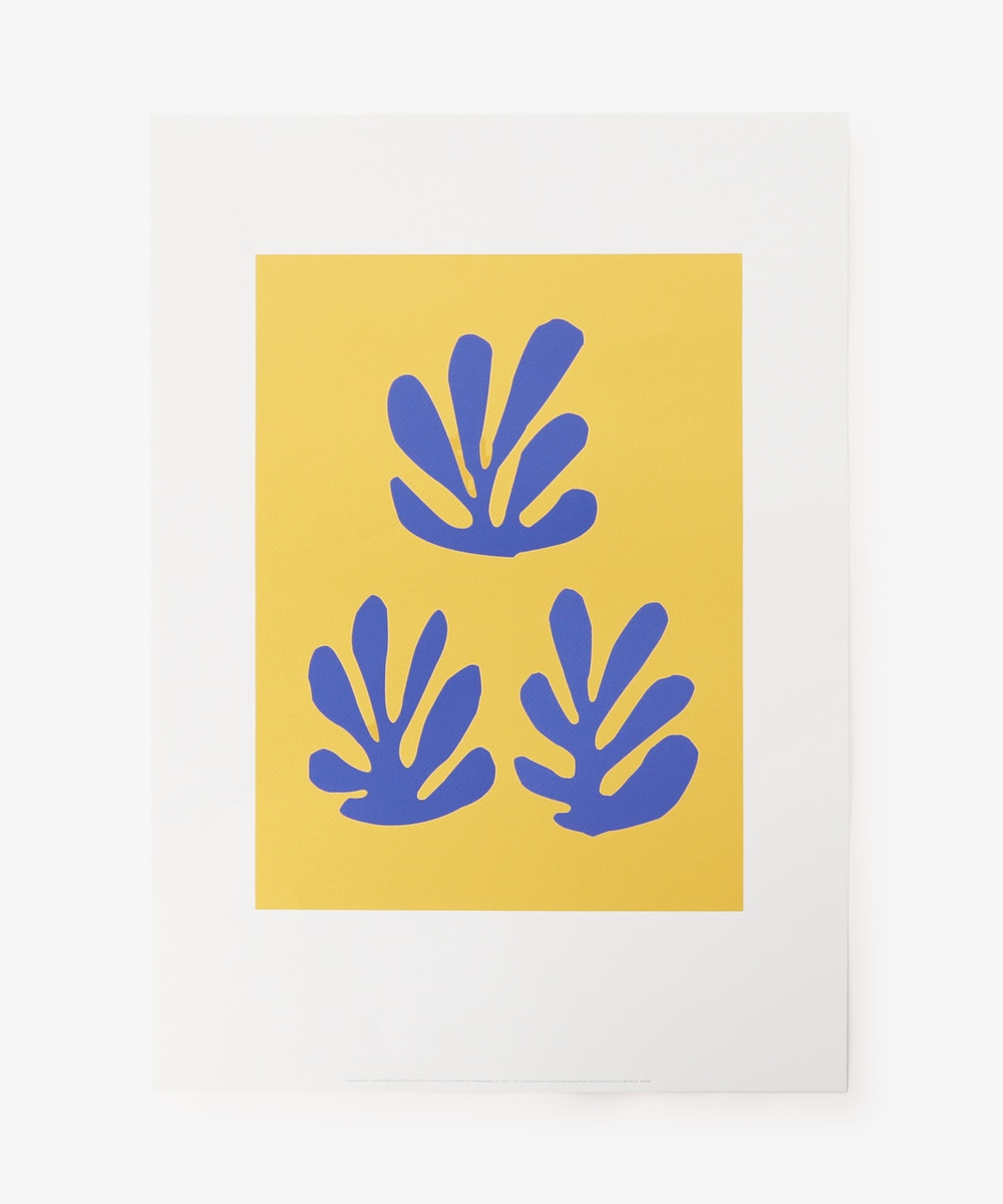 青いシートと黄色い背景/アートポスター/アンリ・マティス