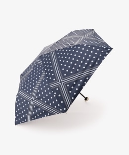 ドットスカーフ柄晴雨兼用折りたたみ傘 日傘