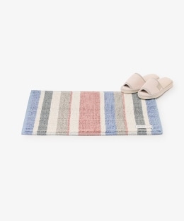 マルチボーダーバスマット/ふみごごちしゃりっとバスマット