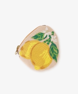 レモン刺繍ポーチ/artipur COTTAGE