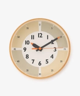 fun pun clock with color!（壁掛け時計）