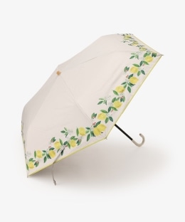 レモンプリント晴雨兼用折りたたみ傘 日傘