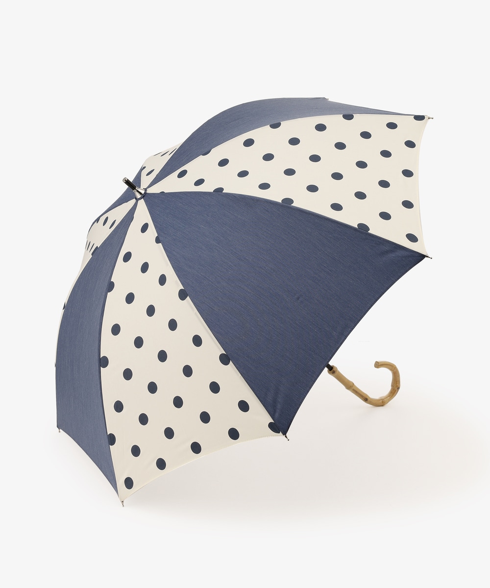 日傘（折りたたみ・長傘・晴雨兼用） ドット晴雨兼用長傘 日傘
