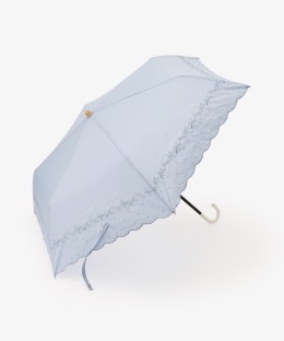 ヘムフラワー晴雨兼用折りたたみ傘 日傘