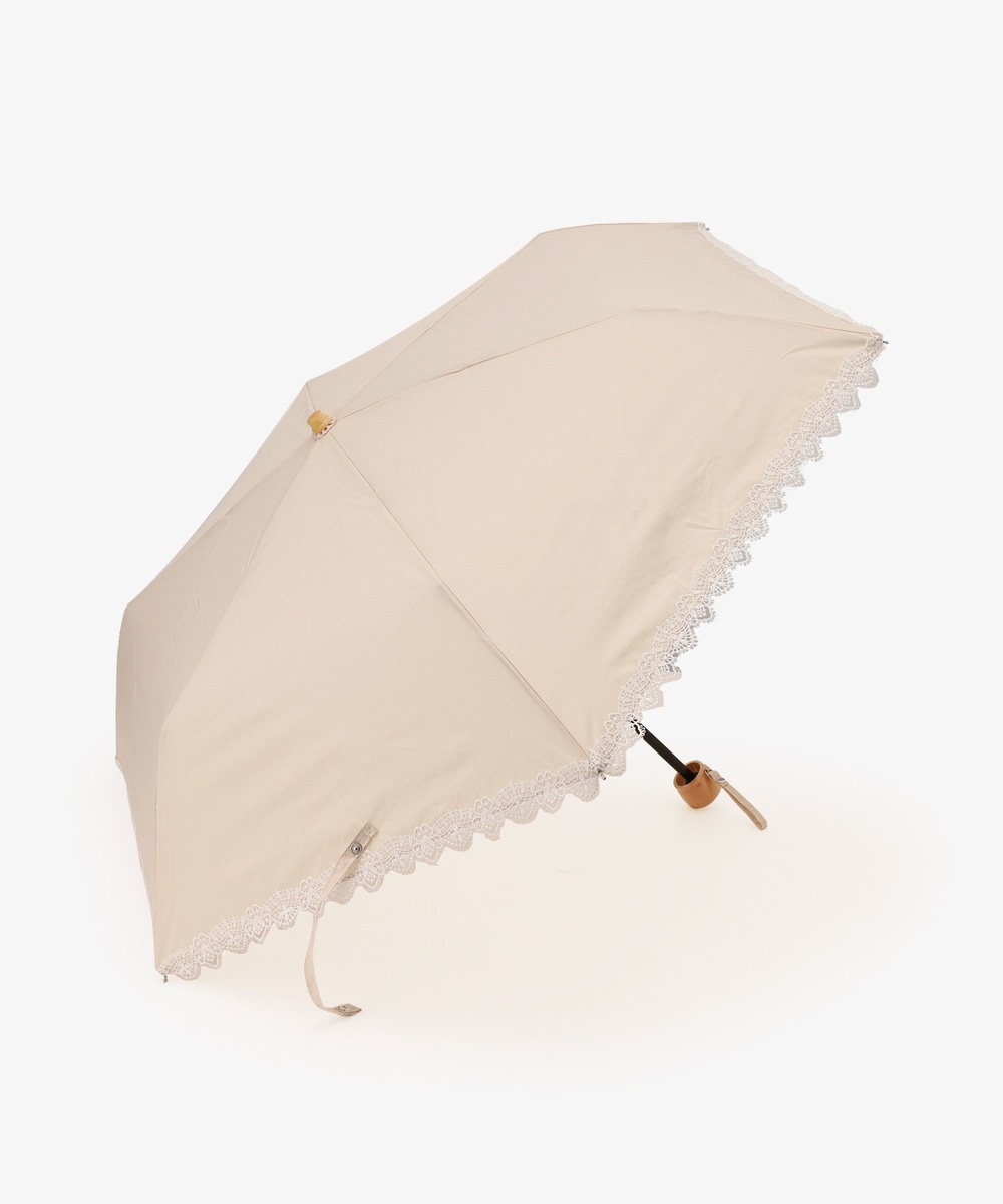 日傘（折りたたみ・長傘・晴雨兼用） レース晴雨兼用折りたたみ傘 日傘