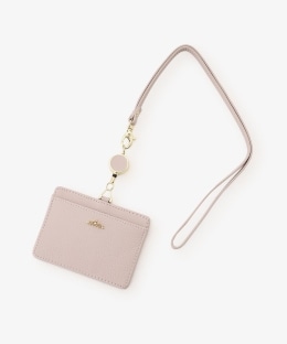 フラワーチャーム付き本革コードリールIDケース/Afternoon Tea PREMIUM