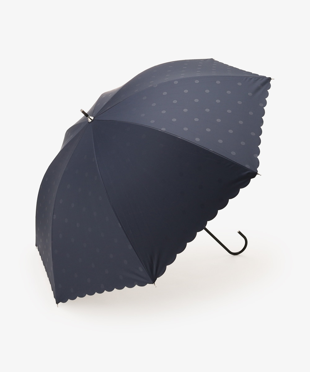 日傘（折りたたみ・長傘・晴雨兼用） ドットプリント晴雨兼用長傘 日傘