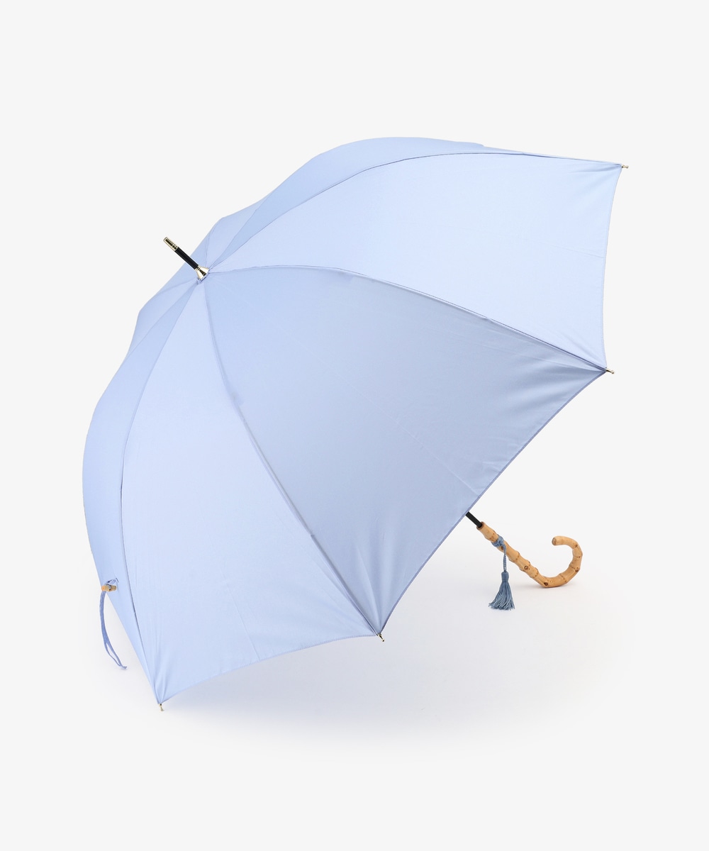 雨傘 タッセル付きバンブーハンドル長傘 雨傘