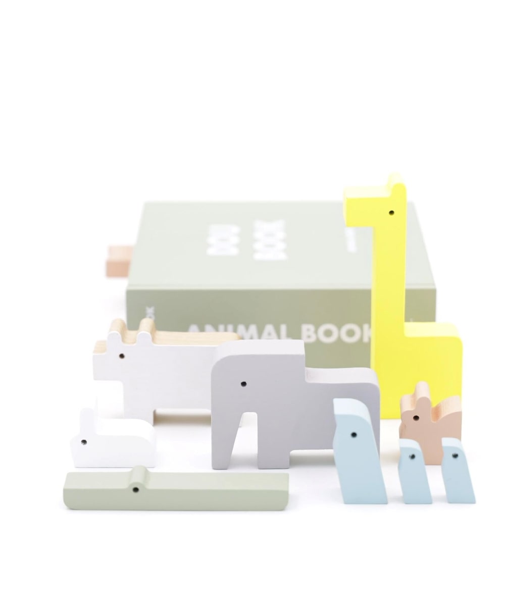 ラトル・おもちゃ DOUBOOK/animal book/木のおもちゃ