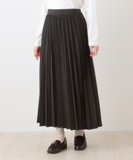 ウールライクツイルプリーツスカート
