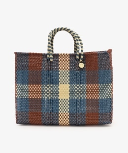 メルカドバッグS/3 COLORS CHECK/Letra