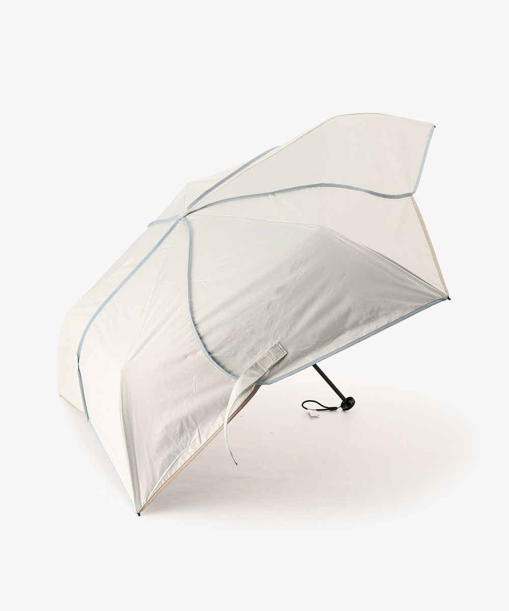 日傘（折りたたみ・長傘・晴雨兼用） パイピング軽量晴雨兼用折りたたみ傘 日傘