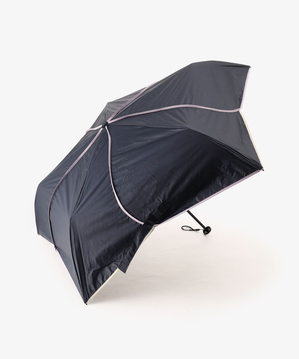 日傘（折りたたみ・長傘・晴雨兼用） パイピング軽量晴雨兼用折りたたみ傘 日傘
