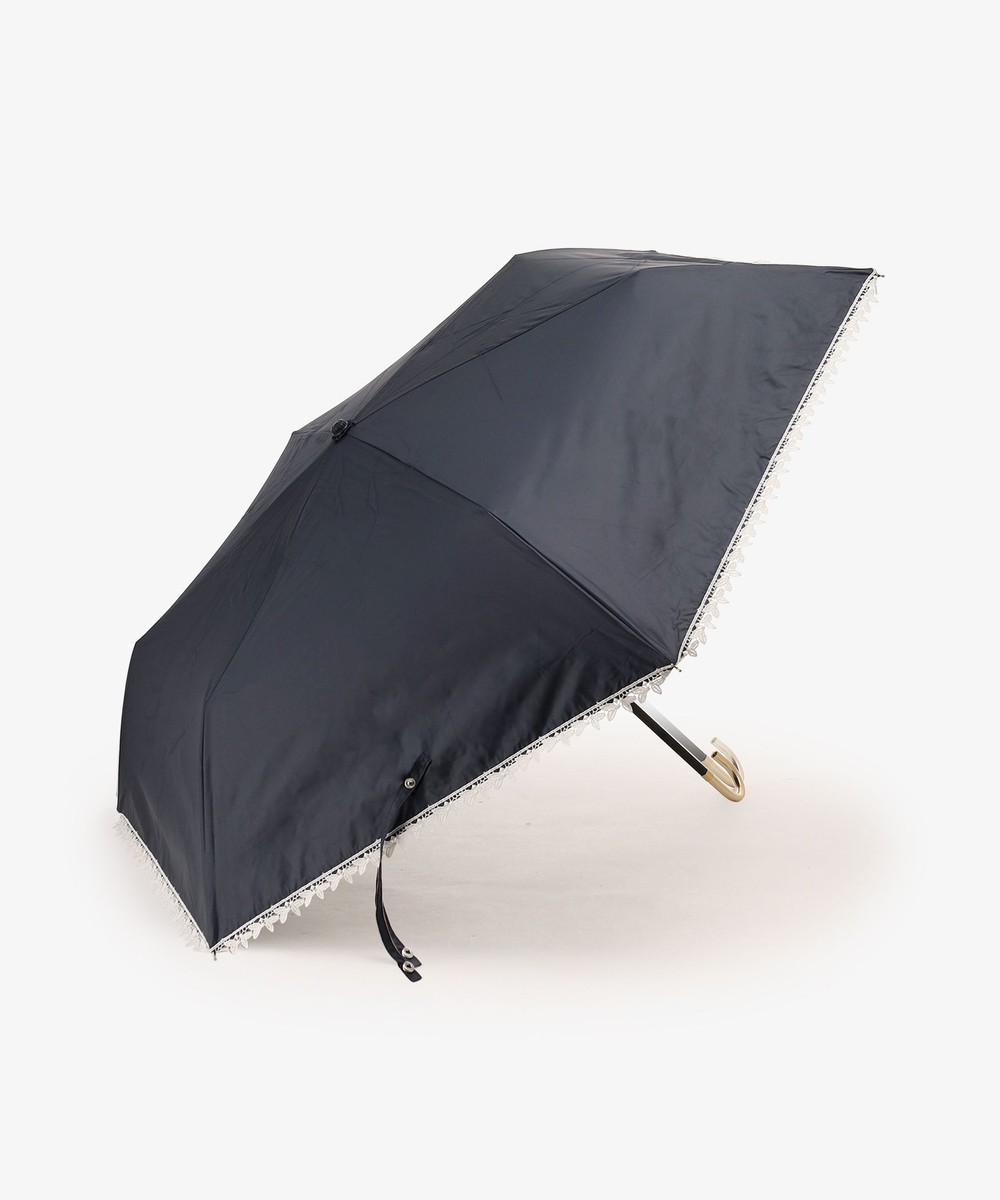 日傘（折りたたみ・長傘・晴雨兼用） プチレース晴雨兼用折りたたみ傘 日傘