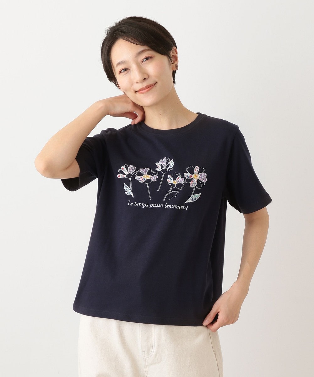 Tシャツ・カットソー ベーシックTシャツ/リバティプリント