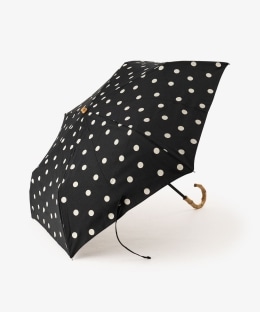 プレーンバンブーハンドル晴雨兼用折りたたみ傘 日傘