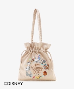 キャンバス巾着トートバッグ/Disney CATS＆DOGS COLLECTION