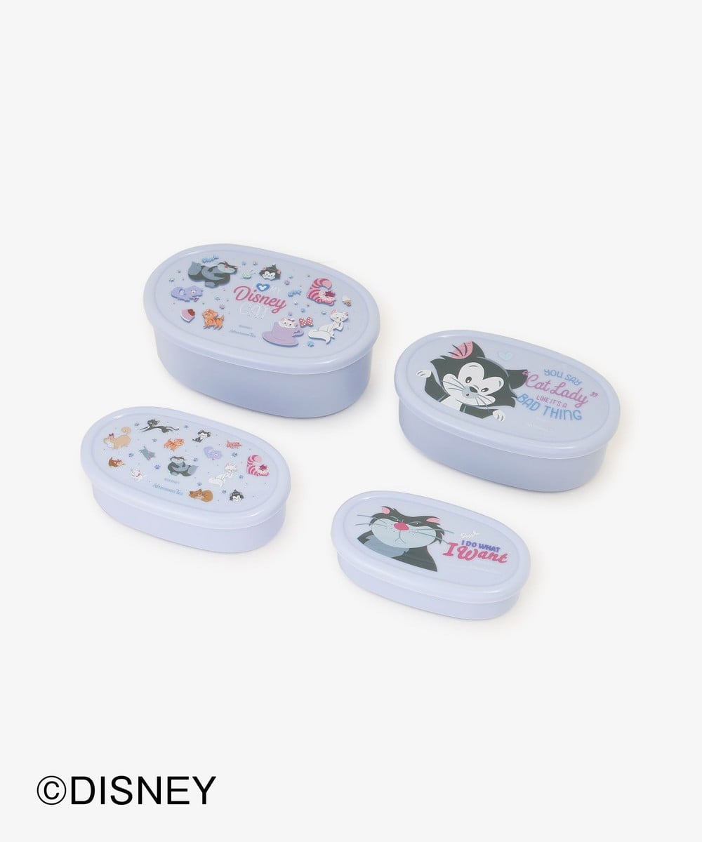 お弁当箱・ランチボックス 抗菌保存容器4個セット/Disney CATS＆DOGS COLLECTION