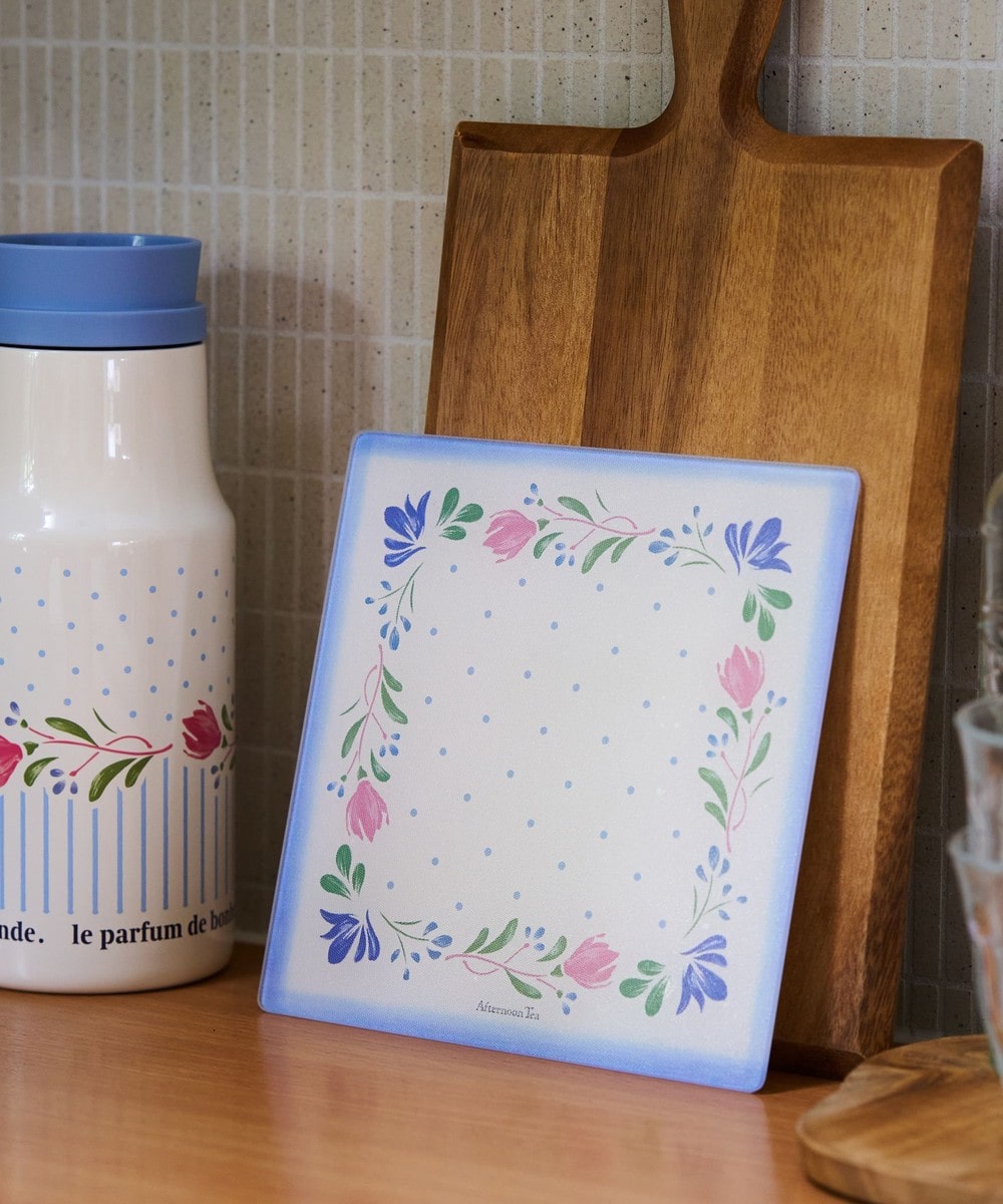 エリタージュフルールスクエアガラスプレート | アフタヌーンティー