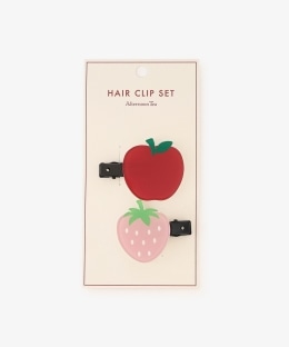 アップルヘアクリップセット