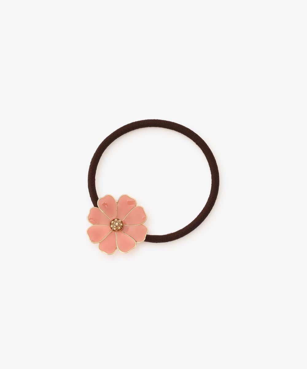 ヘアゴム オソロジャラ♡ ポンポンとフラワー❁3連ハート♡