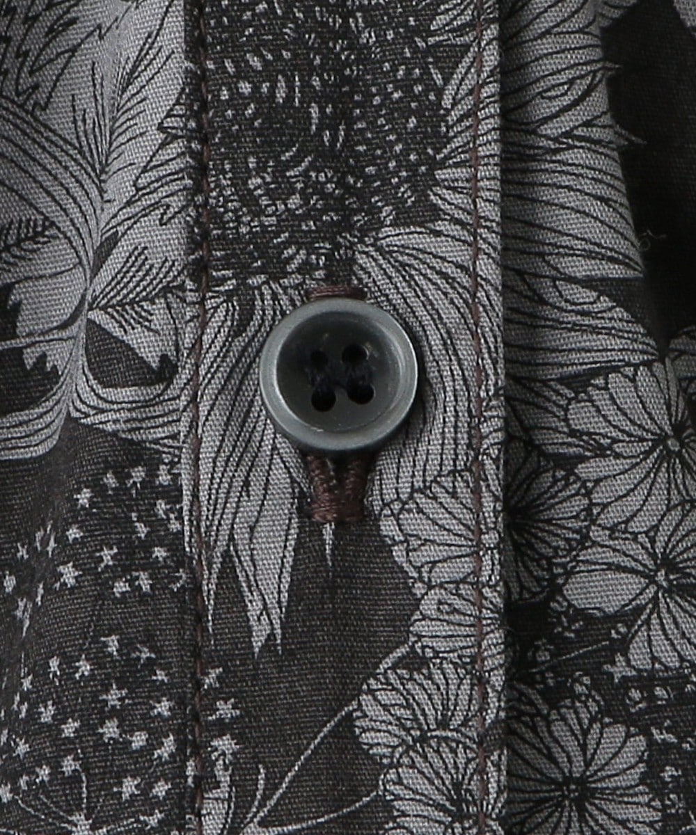 新品　ハグオーワー　リバティ CherryRipe pt.スキッパーブラウス タックデザインスキッパーブラウス/リバティプリント | アフタヌーン