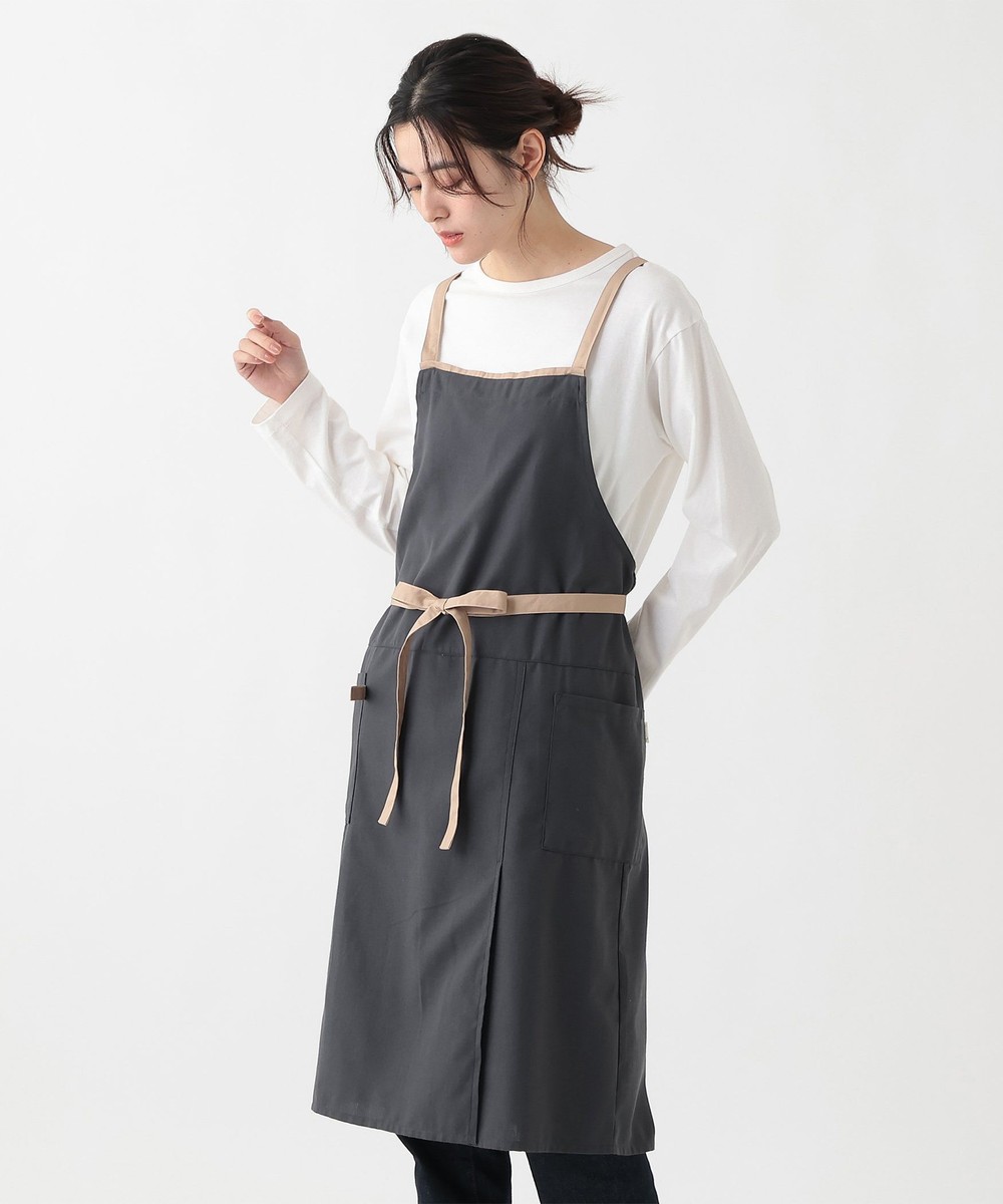 エプロン フロントスリットエプロン