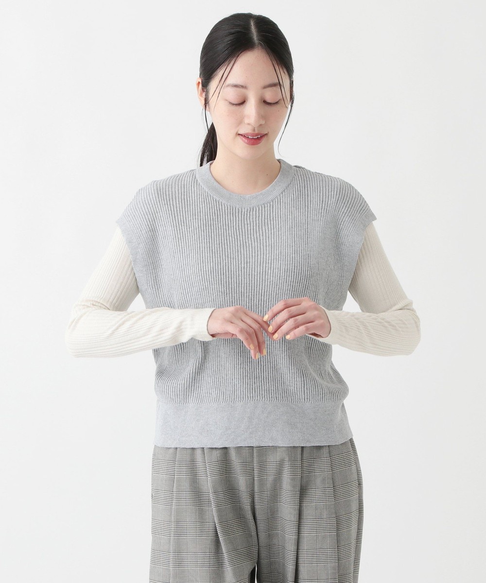 ニット クルーネックニットベスト