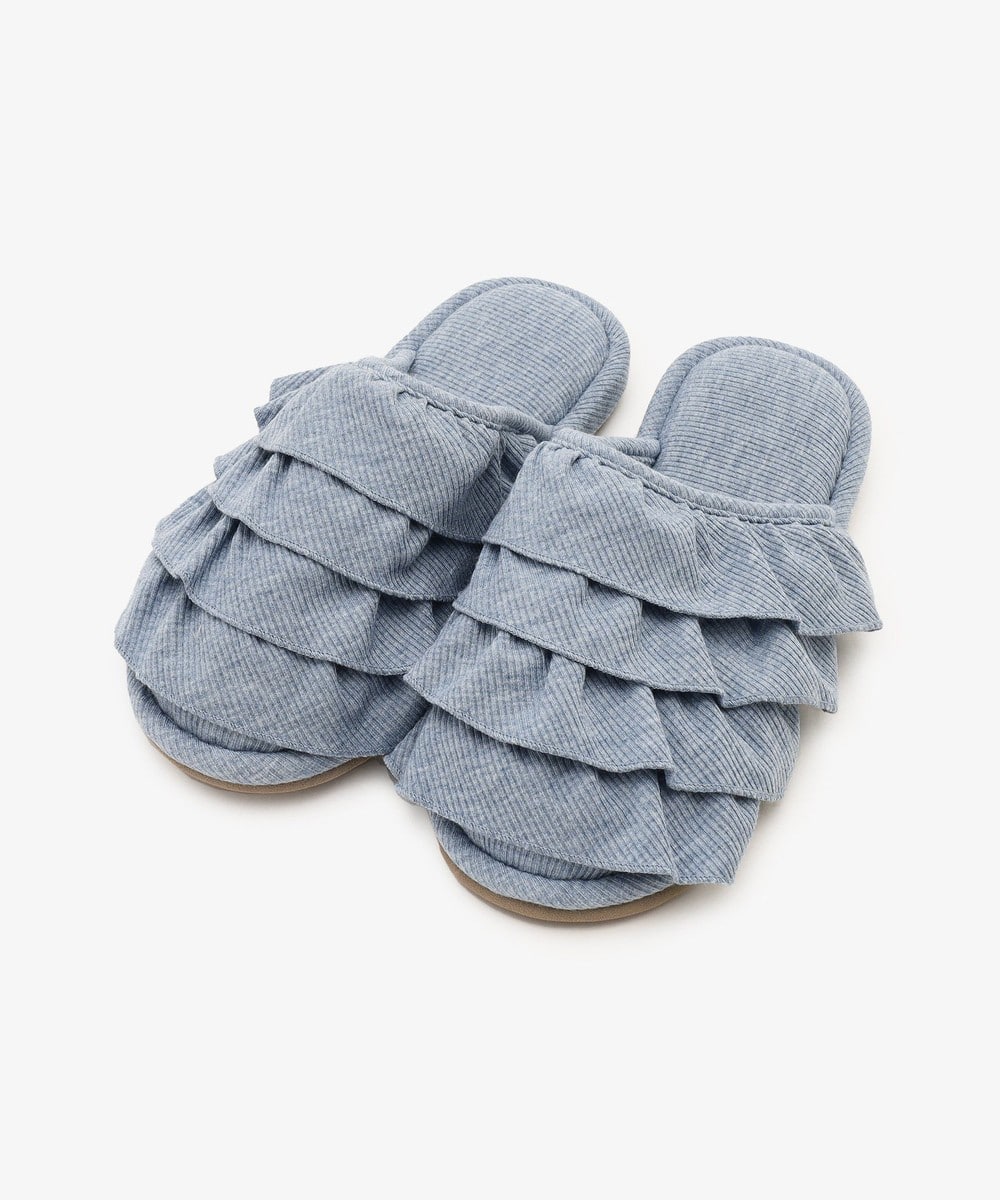 ルームシューズ・スリッパ フリルルームシューズ