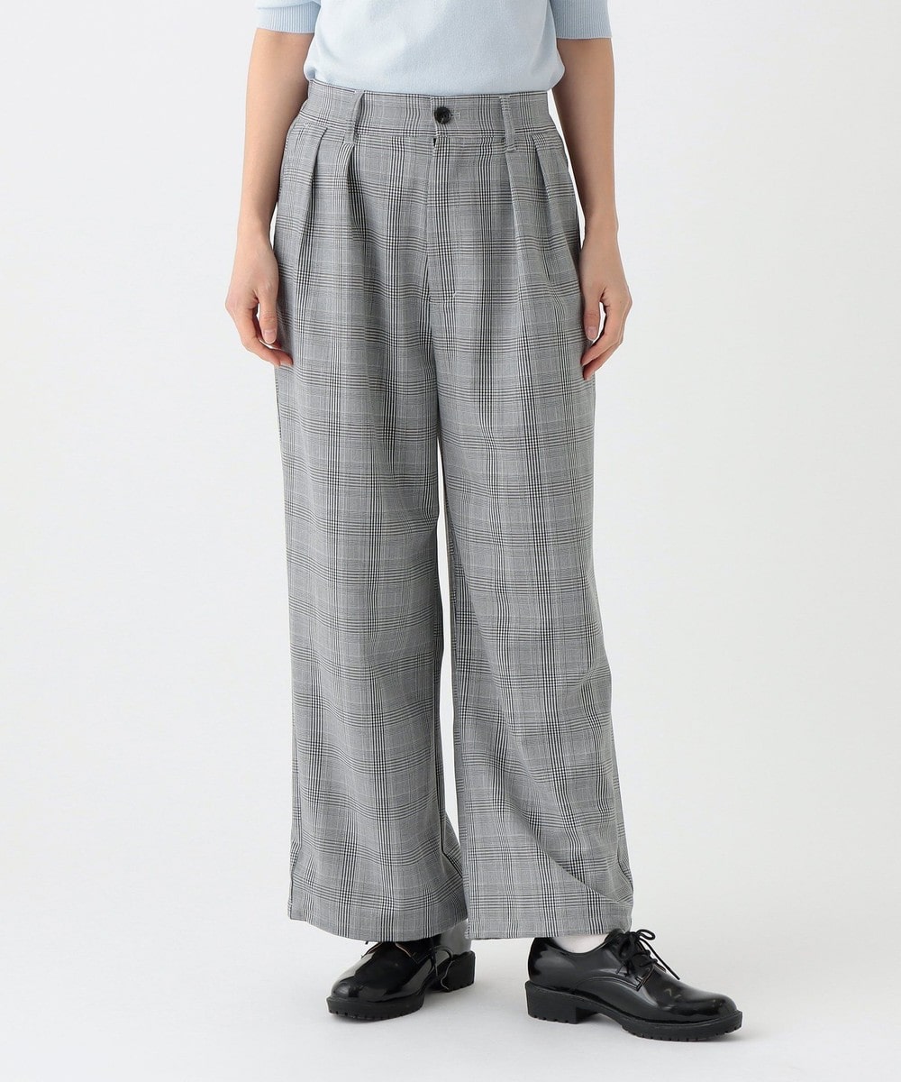 パンツ・スカート チェックツイルドロストタックパンツ