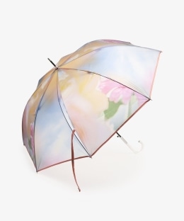 フラワー＆スカイクリア長傘 雨傘